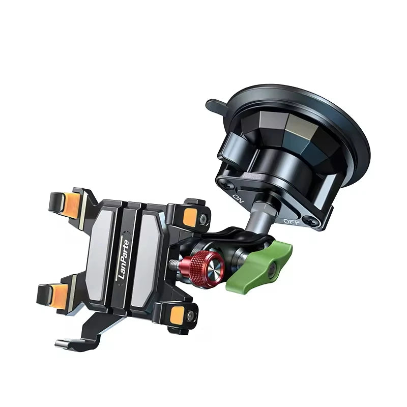 Anti-slip Heavy Duty Car Windshield Metal Five-Claw Phone Clamp Car Adhesive Suction Cup Mount Mobile Phone Holder