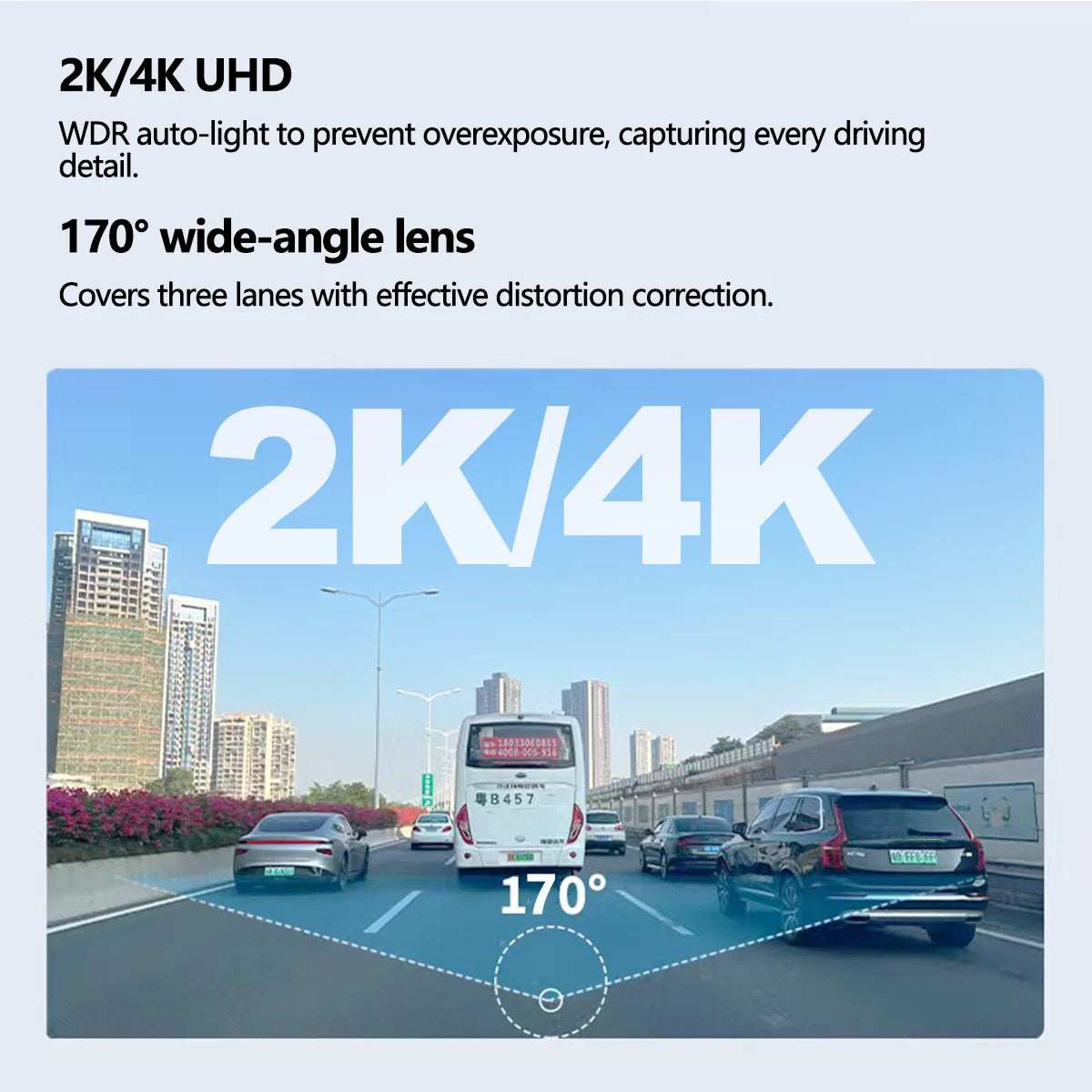 Dashcam for Car Black Box Driving Video Recorders 4K/2K WiFi Mini Front Camera Dash Cam 24H Parking Monitor Car Recording Camera