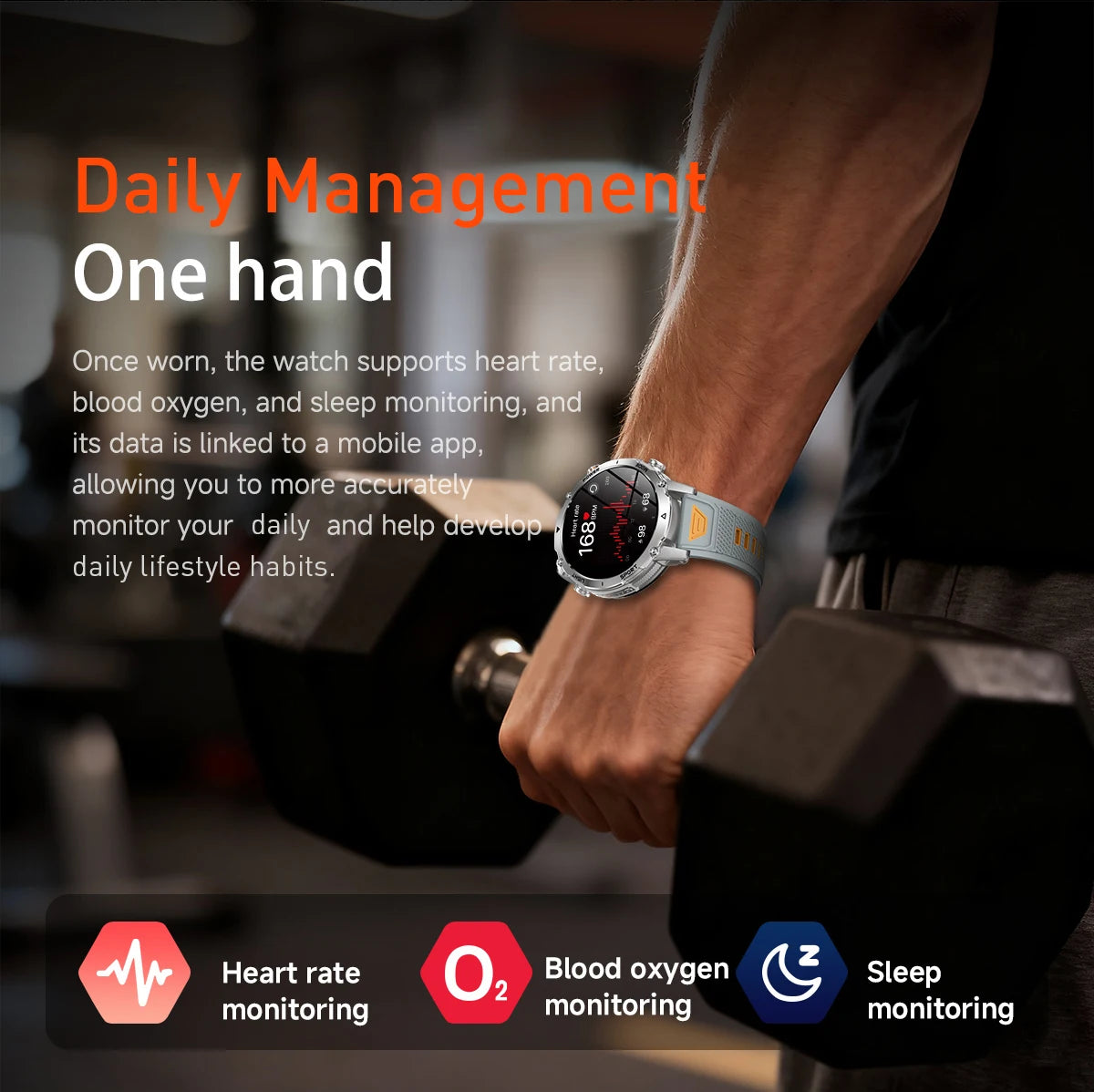 LIGE TANK Ultra 1400mAh Battery Military Smart Watch 10ATM Waterproof Heart Rate Flashlight Sports Bracelet Smartwatch Men Lady