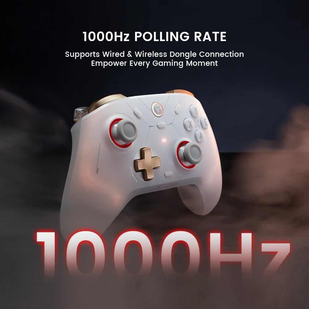 GameSir Cyclone 2 Wireless Pro Controller, Hall Effect Joysticks, Bluetooth Gamepad for Nintendo Switch, iPhone, Android & PC