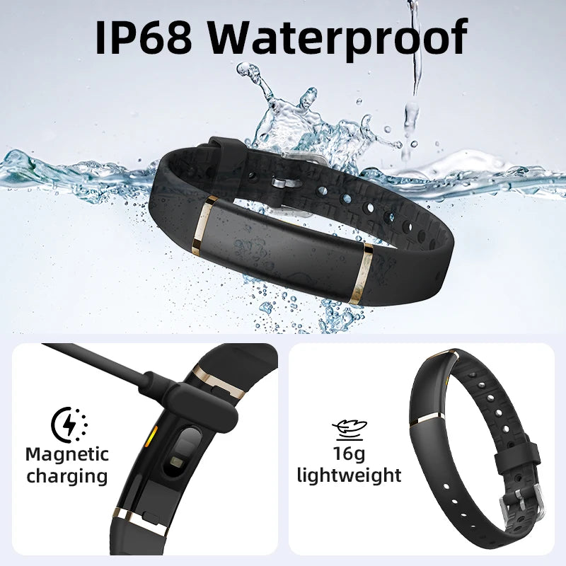 New Sport Fitness Tracker Smart Bracelet Heart Rate HRV Monitor Pedometer Remote Control Photography Smart Watch for Android iOS
