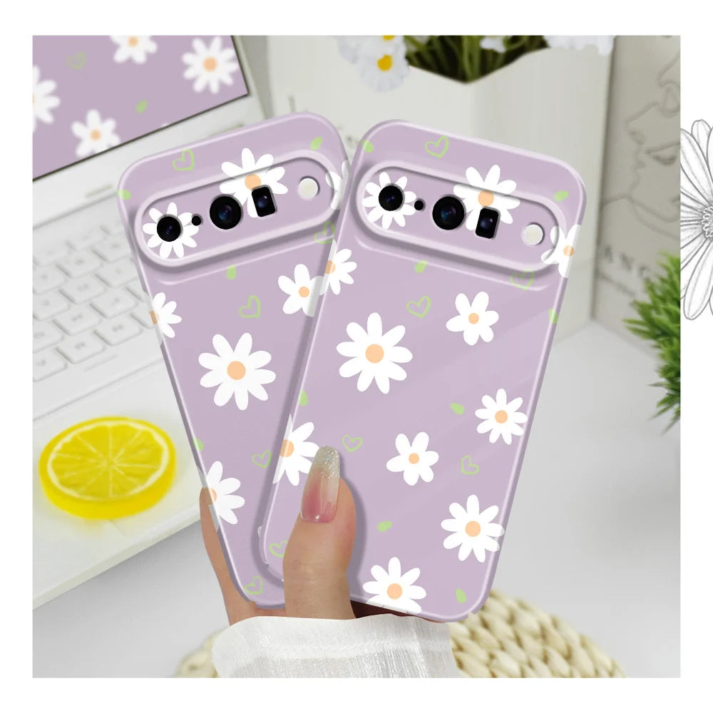 Tender Daisy Phone Case For Google Pixel 10 9 9A 8 8A 7 7A Pro XL 5G Film Hard Cover