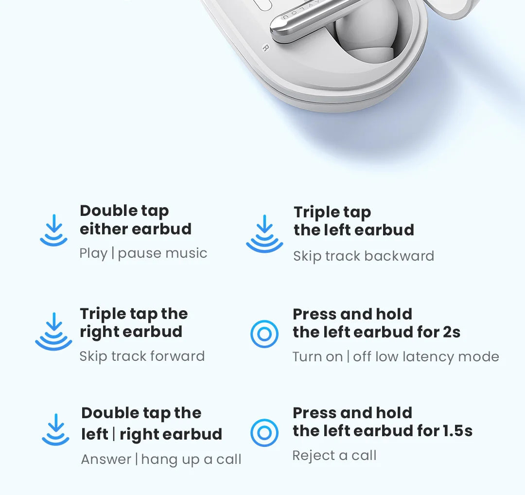 HAYLOU Mori Pro Bluetooth 5.4 Earphones Wireless 43dB Adaptive Hybrid ANC Hi-Res LDAC Earbuds 6 Mic Headphones 28H Battery Life
