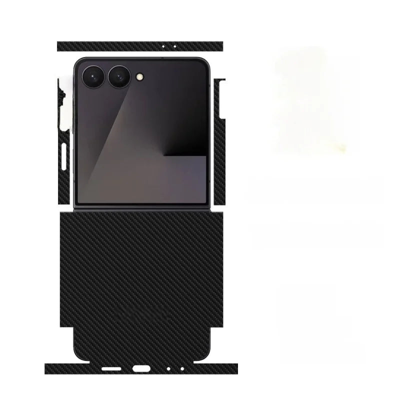 Skin For Samsung Galaxy Z Flip 7 6 5 4 3 Back Film Sticker Full Cover Protective Decal Wrap Side Frame Back Screen Protector
