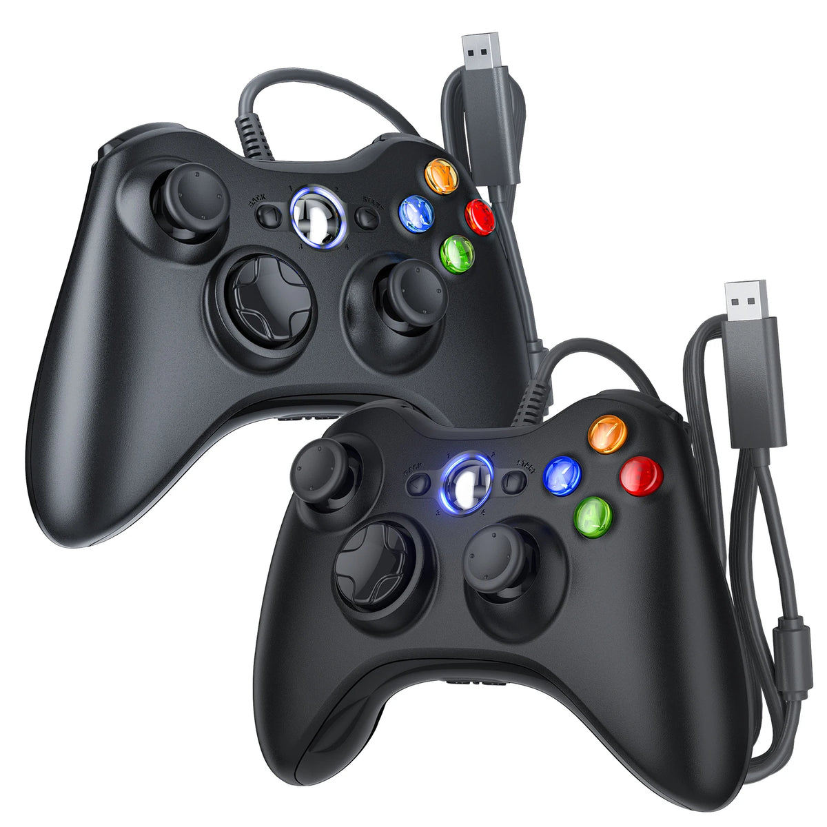 For Xbox 360 Slim/Lite/E/PC Controller,Wireless/Wired Game Remote Control 6-axis Gryo Dual Vibration Precision Joystick Gamepads