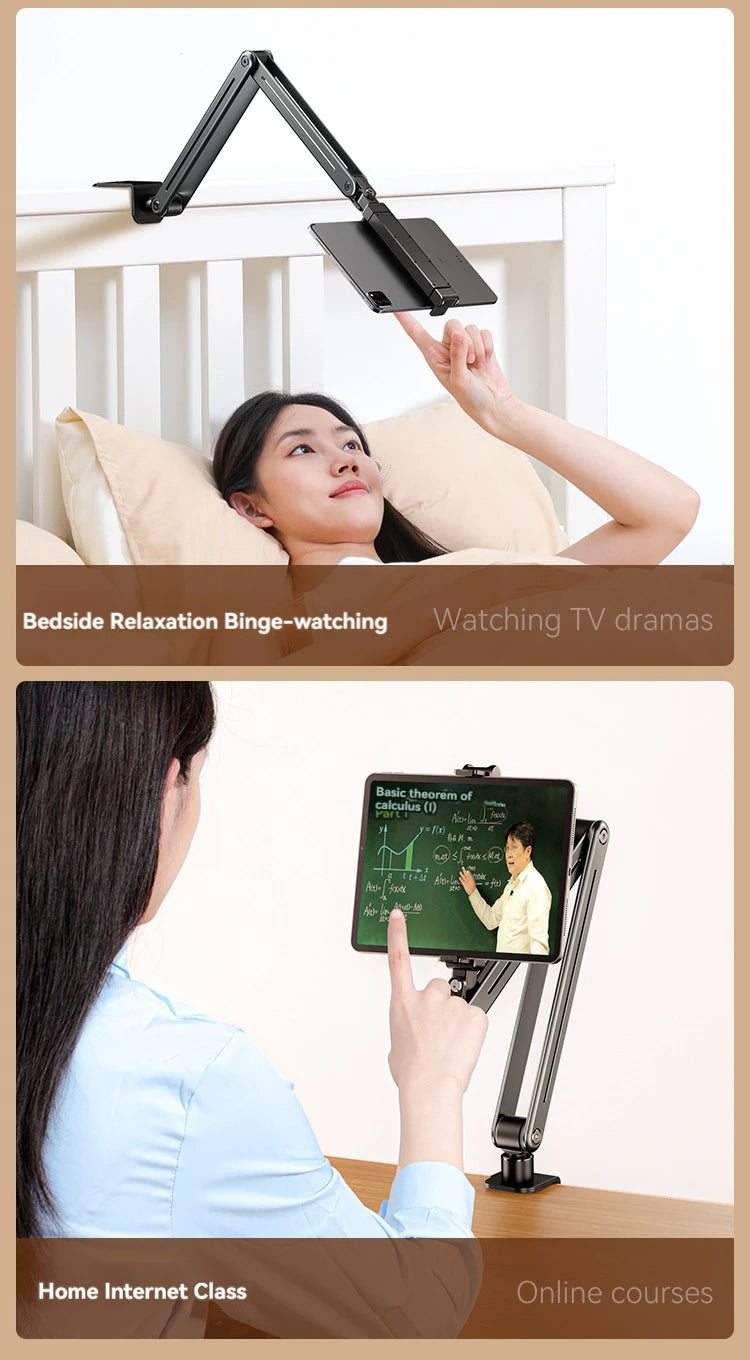 Phone Stand Long Arm Rotatable Tablet Holder For 5 to 13 inch Tablet Smartphone Bed Desktop Lazy Holder Bracket For iPad Support