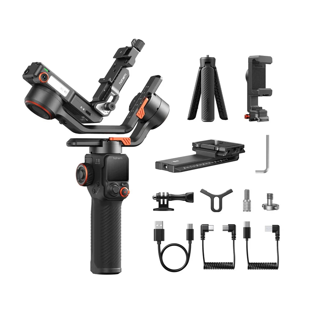 Hohem iSteady MT3 Pro AI Camera Gimbal Stabilizer 2.5KG Payload with CCT RGB Fill Light Touch Screen for DSLM/Phone/Action Cam
