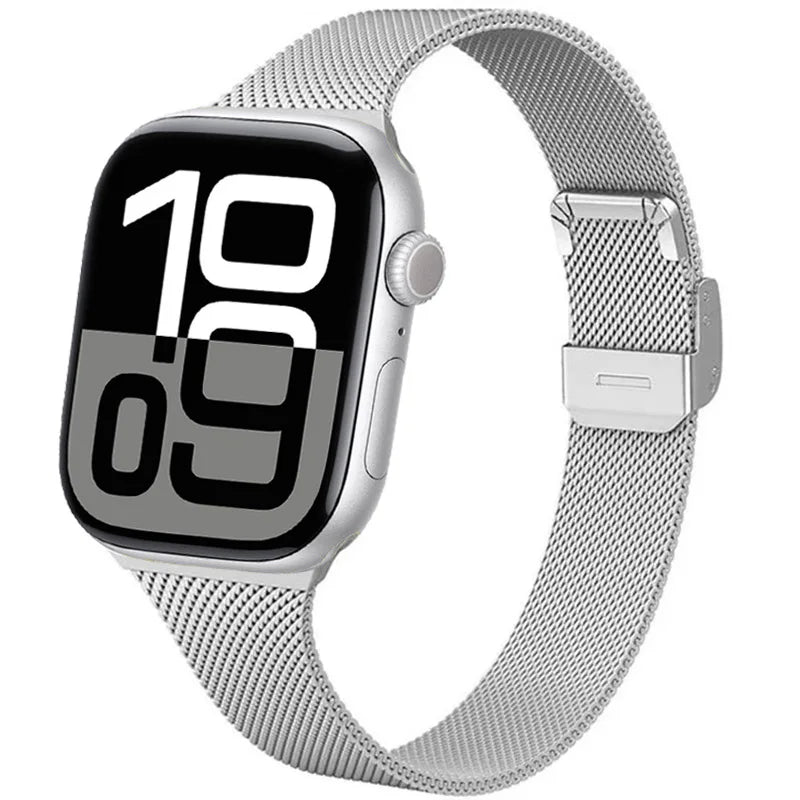 Milanese Strap for Apple Watch 44mm 40mm 45mm 41mm 46mm 42mm 49mm Metal Bracelet iWatch Series 12 11 10 Ultra 9 8 7 6 5 SE3 band