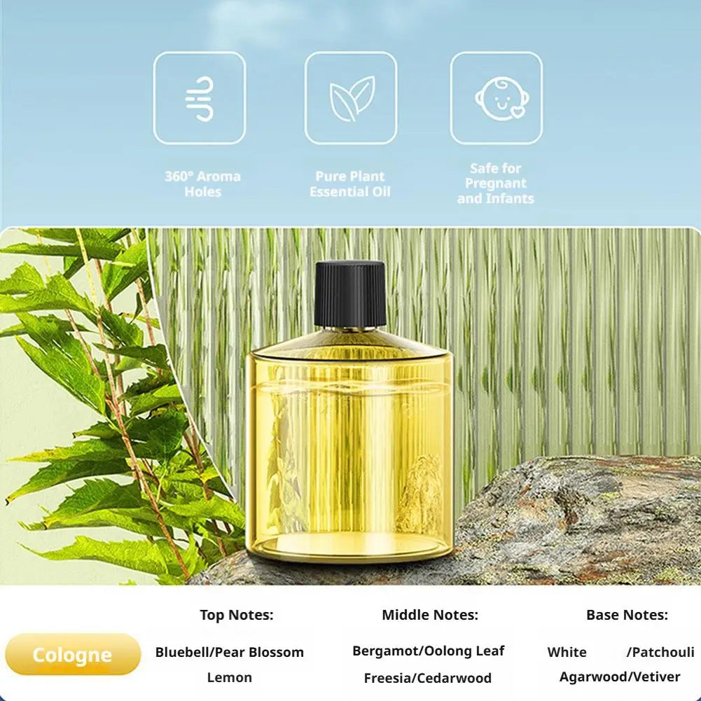 Smart Car Air Freshener 5Modes Aromatherapy Replacement Humidifier Scent Air Odor Eliminator Auto Diffuser Ambient Light For Car