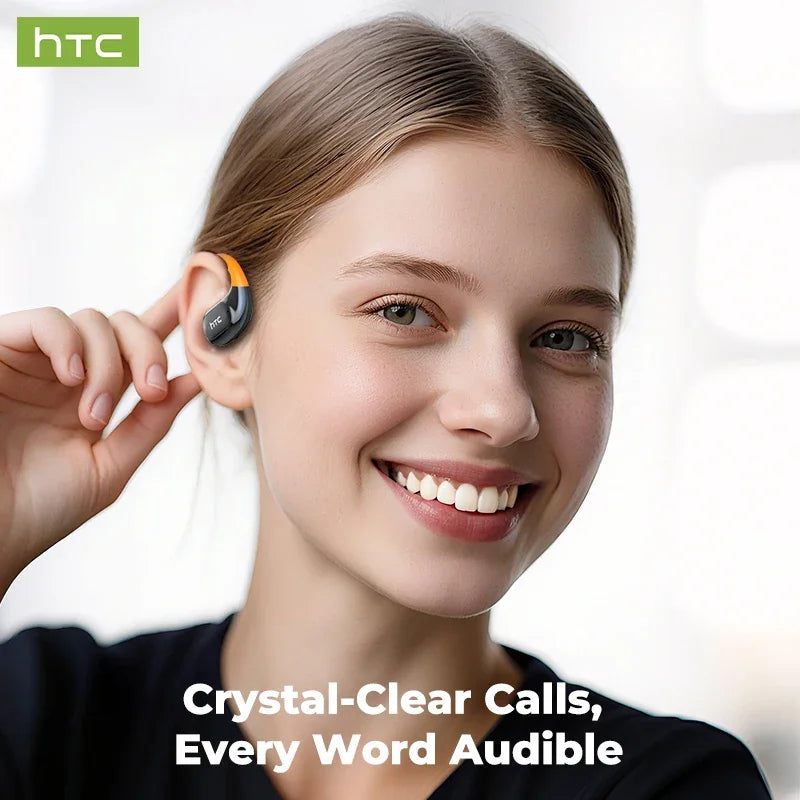 HTC NE12 Bluetooth Earphones AI Translator Earbuds OWS Sport Headphones HD Call Wireless Headphones Glowing Earhook Longlife