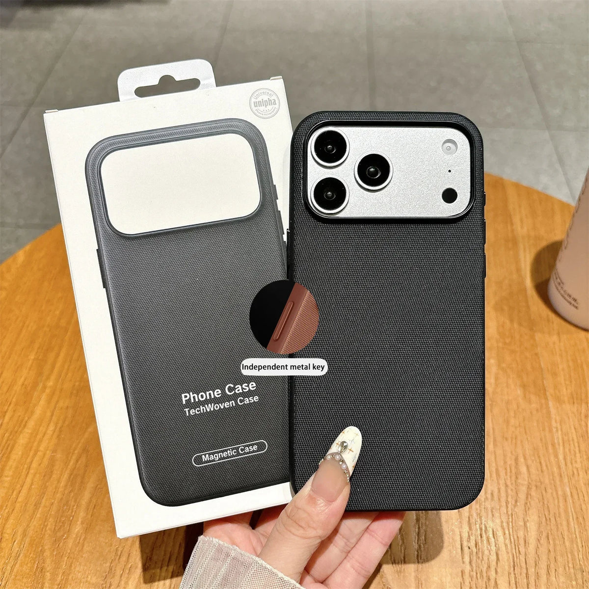 Luxury Official Technology Woven Magnetic Case For iPhone 18 17 16 15 14 13 Pro Max For Magsafe Technical Fabric Original Cover