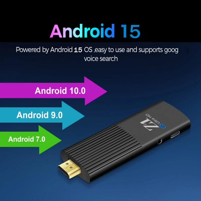 TV Stick New Z1 Android 15.0 Z1 PK MX10-F3 WiFi 5G Allwinner H313 Good Price Mini BT5.0 1080P 8K 4K TV Stick IPTV