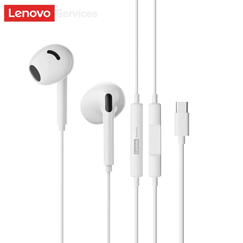 Lenovo YF02 Wired Gaming Headphones 3.5mm/Type-C For Mobile Phones Computers And More HiFi Sound Music Wired Earphones With Mic