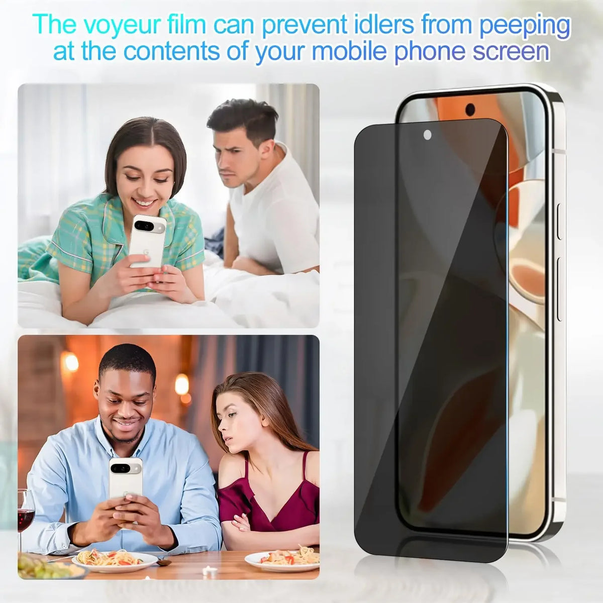 1-3PCS 9H Privacy Tempered Glass for Google Pixel 10 9 8 7 6 5 Pro XL A 3D Full Coverage Anti-Spy Screen Protector
