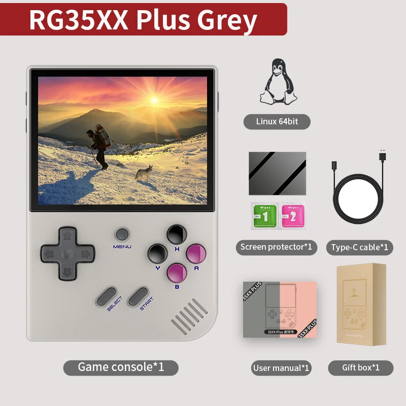 ANBERNIC RG40XXV & RG35XX Plus Retro Handheld Game Console 640*480 IPS Screen Linux 64-bit 5000Games Support WIFI,Bluetooth,HDMI