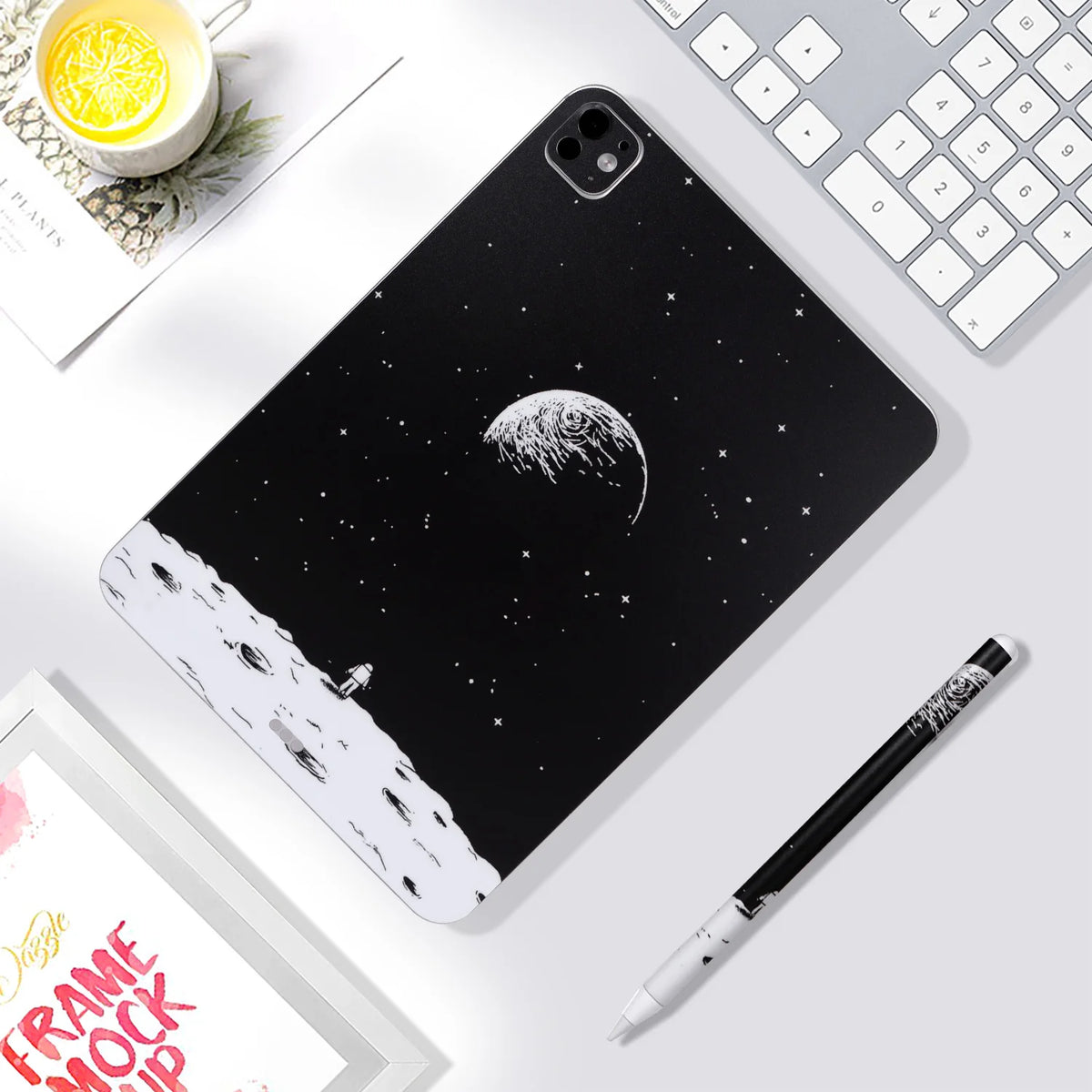 Tablet Sticker For 2024 iPad Pro M4/Air M2 11 13 Inch Colourful Skin Decals Protection Anti-Scratch with Pencil Pro Sticker
