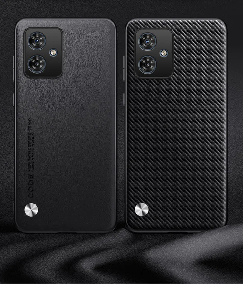 Phone Case For Motorola G56 G86 G05 G54 G34 G24 G14 G15 G35 G45 G55 G75 Plain Skin Back Cover For Moto G54 G84 G85 PU Leather