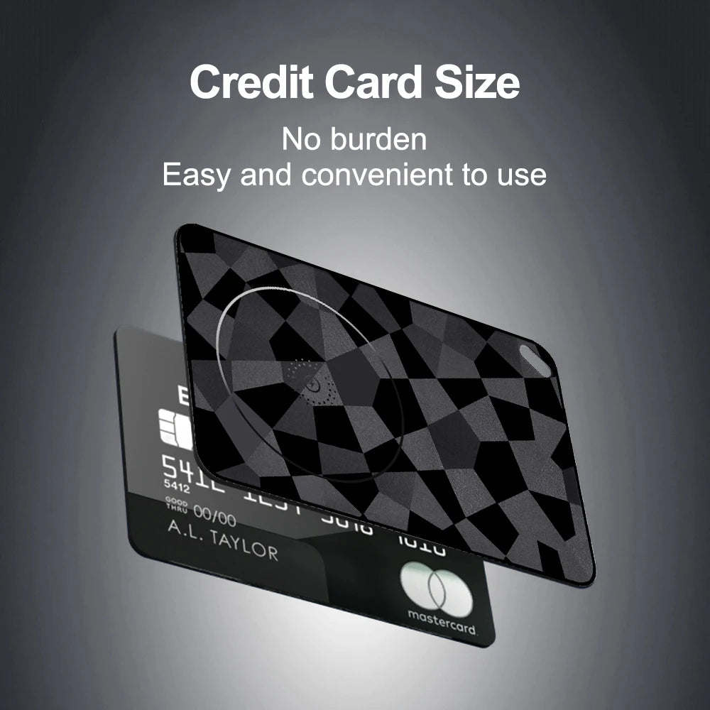 Smart Tag Wallet Tracker Card Dual System Anti-Lost GPS Tracker Item Finder Compatible With Google Find Hub & Apple Find My