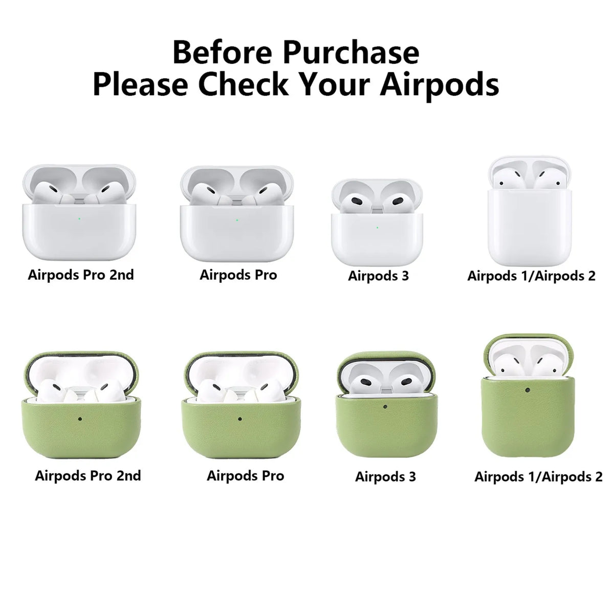 Biobased Eco-Friendly Leather Case For Airpods Pro 3 Airpods4 5 Wireless Earphone Box Headphone Bluetooth Hard Protective Cover
