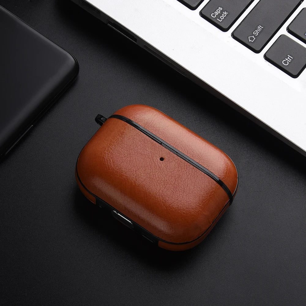 Leather PU Earphone Cover For AirPods Pro 3 2025 Case For AirPods Pro 2 2nd Pro2 Cases For AirPods 5 4 3 2 Funda Headphone Coque