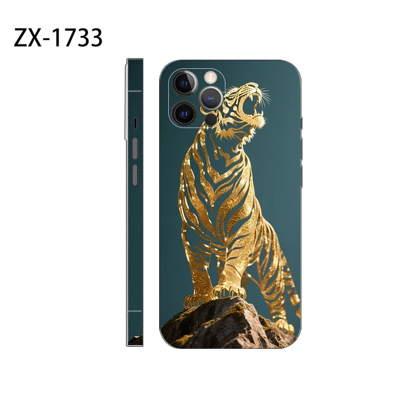 New Skin Sticker For iPhone 16 Pro Max Back Film 16 14 Plus 13 12 Mini Protective Decal Wrap Side Frame Protector No Case