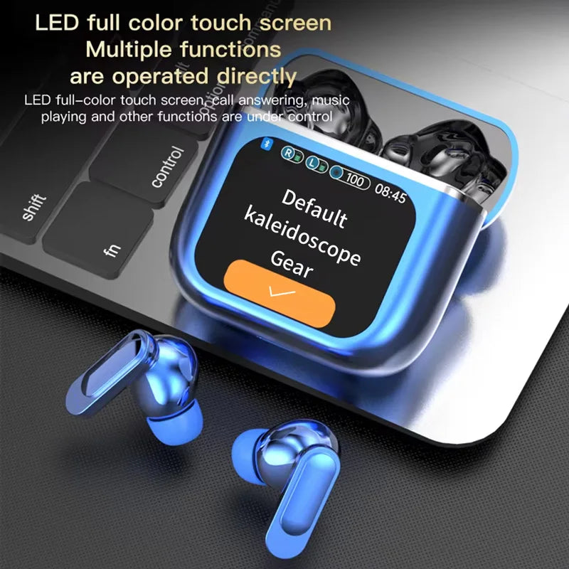 SE-60 TWS Touch Screen Bluetooth 5.4 Earphones ANC ENC Noise Cancelling Gaming Low Latency Stereo Wireless Earbuds Long Battery