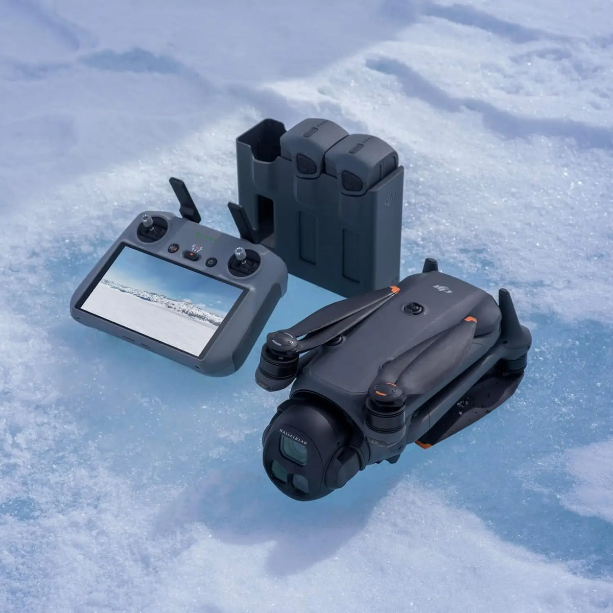 Refurbished DJI Mavic 4 Pro Flagship Tri-Camera Drone with 100MP 4/3 CMOS Hasselblad Camera, 30km/18.6mi Video Transmission, 51-Min Max Flight Time, Charging Hub, and More