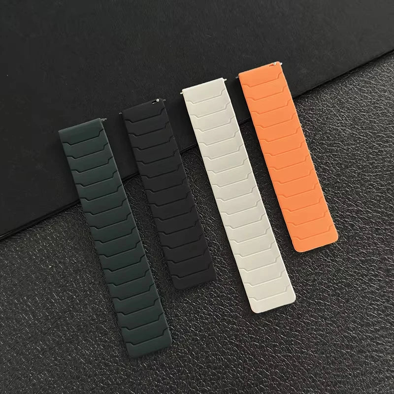 Silicone Magnetic band For Garmin Venu 3/3s/2/2s Bracelet Garmin Vivoactive 6/5/4/Forerunner 245 970 18mm 20mm 22mm Watch Strap