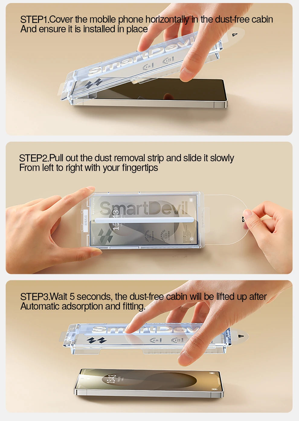 SmartDevil AR Tempered Glass Film for Samsung S26 Ultra S26 Dust-free Box Screen Protector for Samsung S25Ultra Anti-fingerprint
