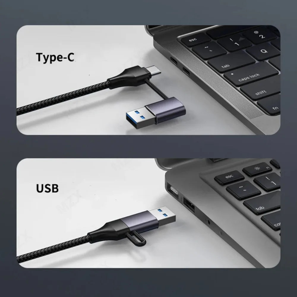 MZX USB A Type C 3.0 Hub to RJ45 Network Card Converter 1000Mbps Ethernet Concentrator Adapter Docking Stattion Splitter Dock