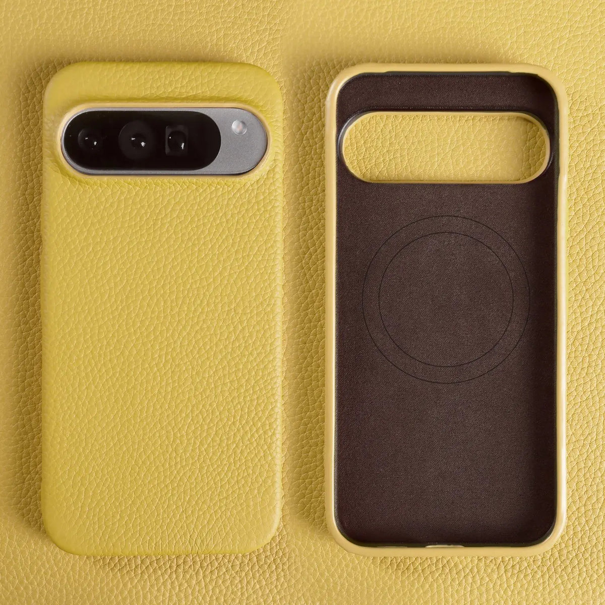 Genuine Leather Magnetic Case for Google Pixel 11 Pro Pixel 10 9 7 8 6 Full Protection Magnet for Magsafe Cases Shockproof Cover
