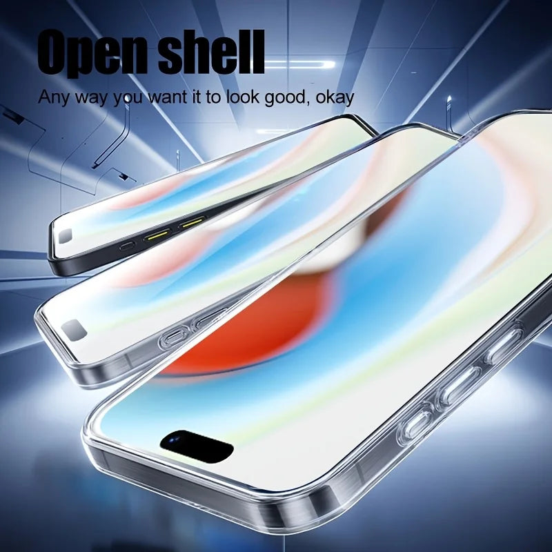 Tempered Glass Screen Protector For iPhone 16 15 17 18 Pro Max 14 13 12 11 16e Protective Film iPhone 16 Pro Max XR XS 7 8 Plus