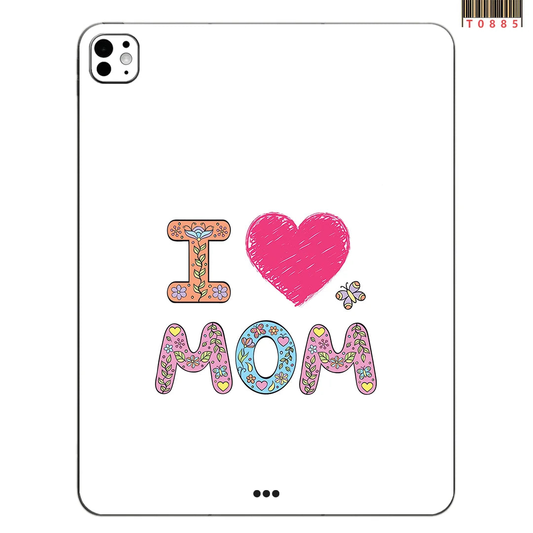 For iPad Pro 13 11 2024 ipad 11 2025 Mini 7 6 Full Cover Colorful Back Film Covers Decal Skin Protector Sticker