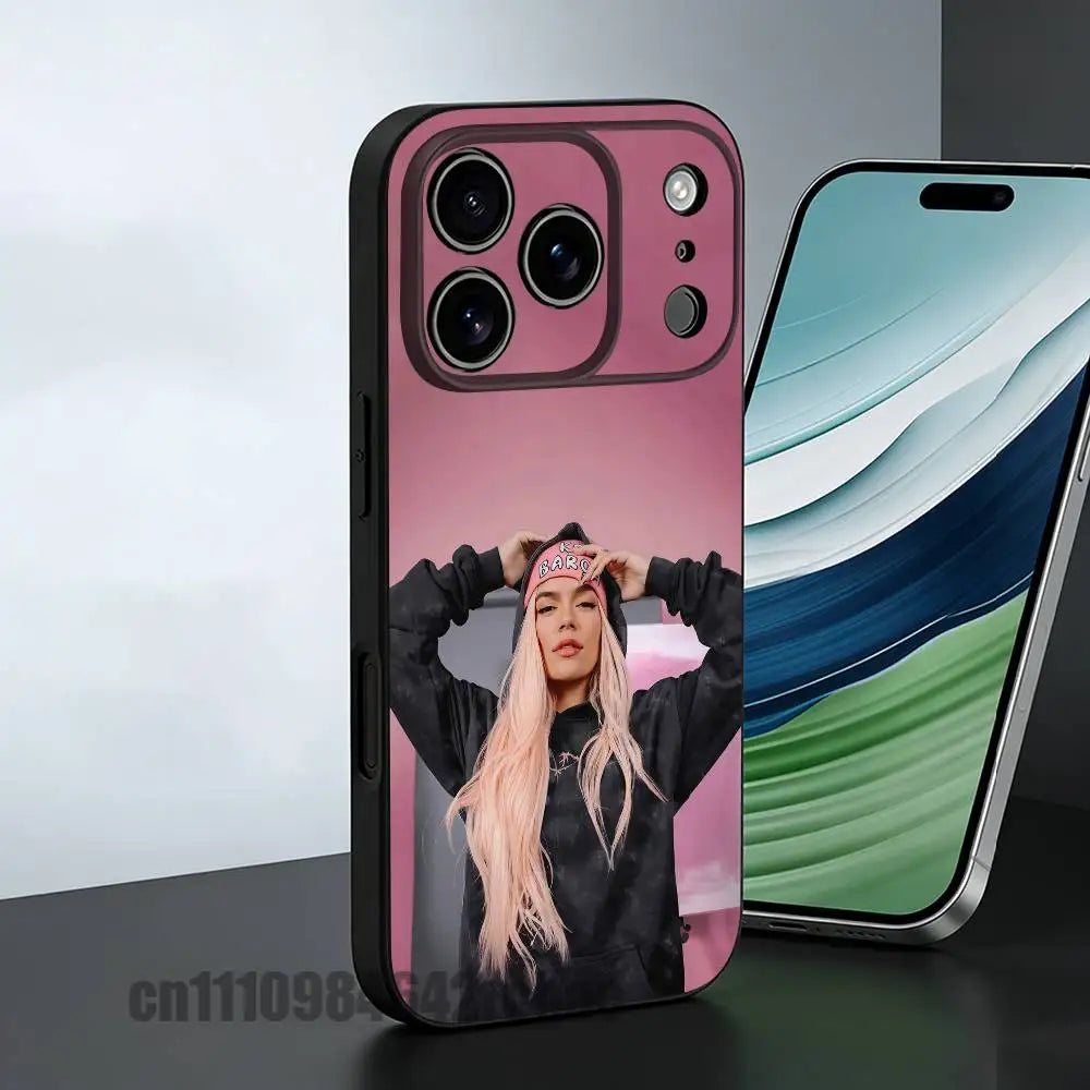 For Karol G No Me Arrepiento De Sentir Tanto Phone Case For iPhone 15 17 11 14 13 12 16 Air Pro Max Mini Plus Custom Black Cover