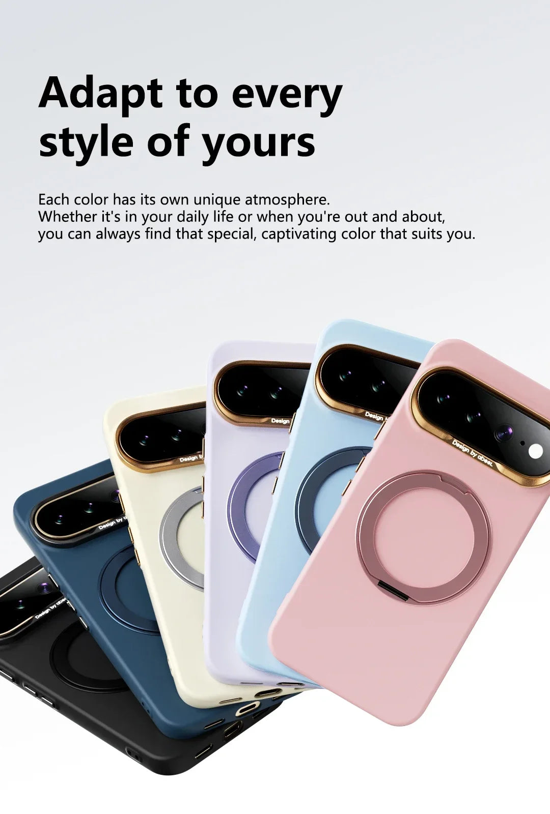 360 Rotating Bracket Liquid Silicone for Magsafe Phone Case for Google Pixel 11 10 Pro XL 10A Magnetic Wireless Charging Cover