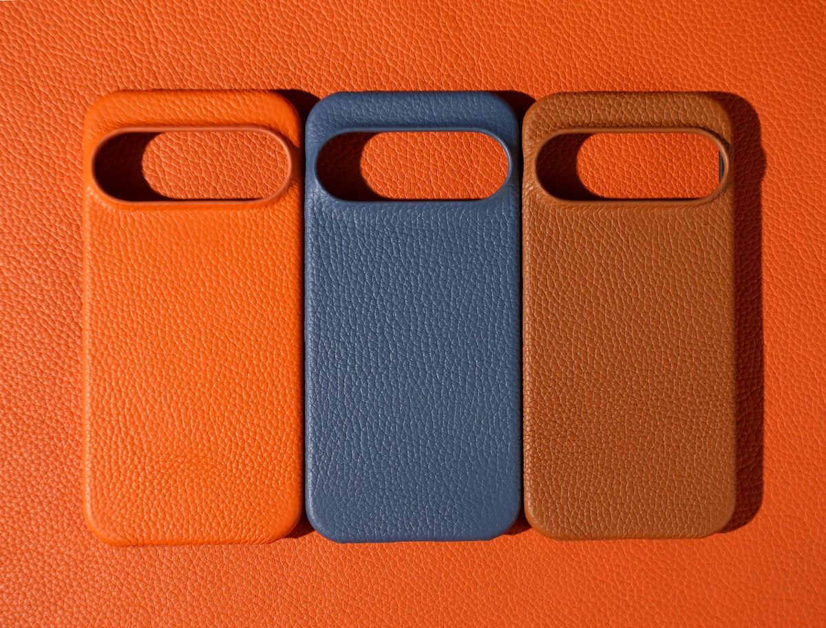 Luxury Lychee Grain Genuine Leather Back Cover Case for Google Pixel 10 Pro XL 9 8 7 6 5 5A 6A 7A 8A 9A Phone Cases Coque Funda
