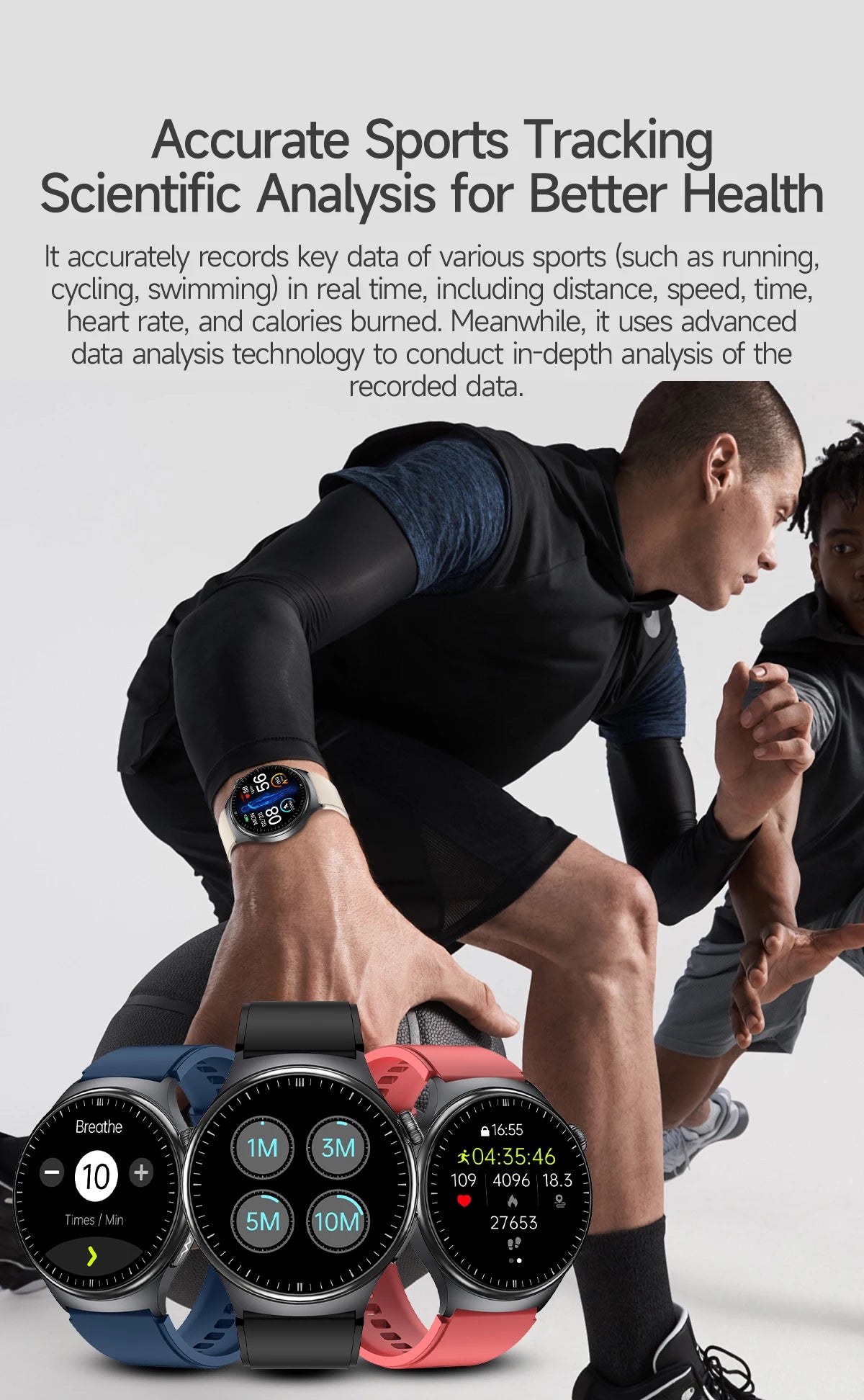 2026 New AI-Diagnosis Care Smartwatch ECG+PPG Accurate Uric Acid Blood Pressure Body Fat Five Organ Fitness Waterproof Smartwatc