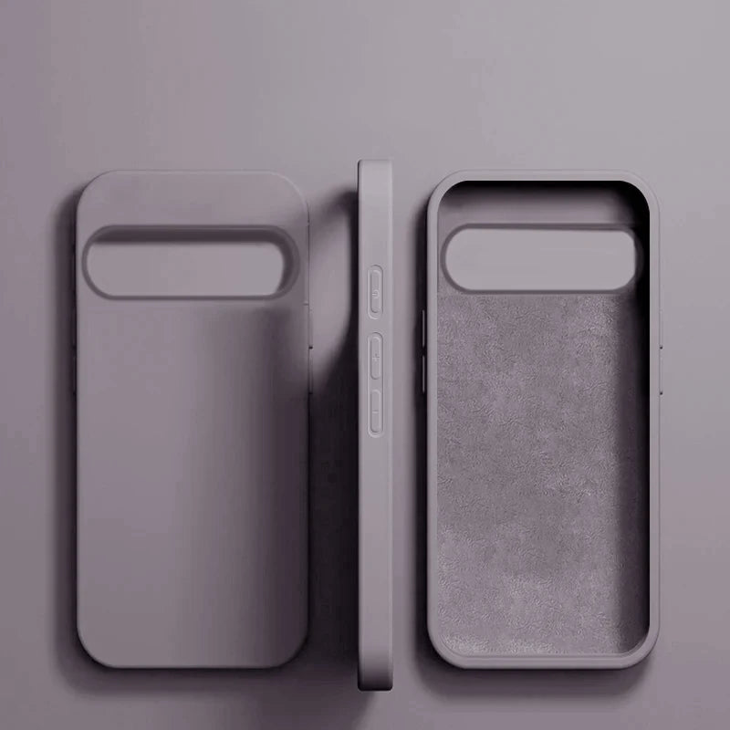 Luxury Original Liquid Silicone Cases for Google Pixel 9 8 6 7 Pro XL Shockproof Case for Google Pixel 8A 7A 6A Soft Phone Cover