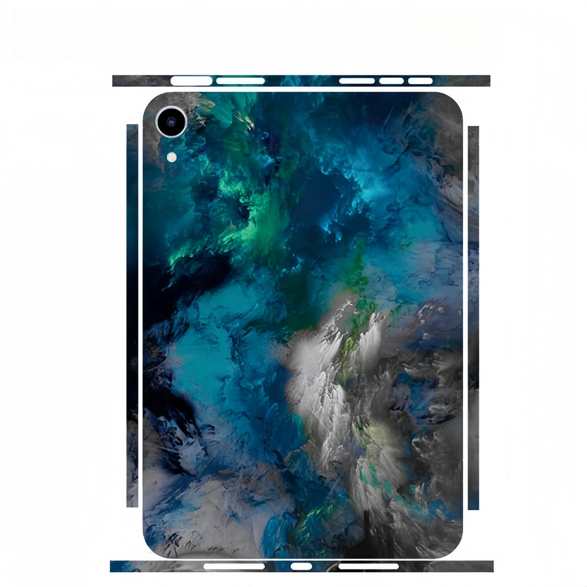 For iPad Pro 2022 2021 2018 12.9 11 Mini 7 6 Full Cover Colorful Back Film Covers Decal Skin Protector Sticker