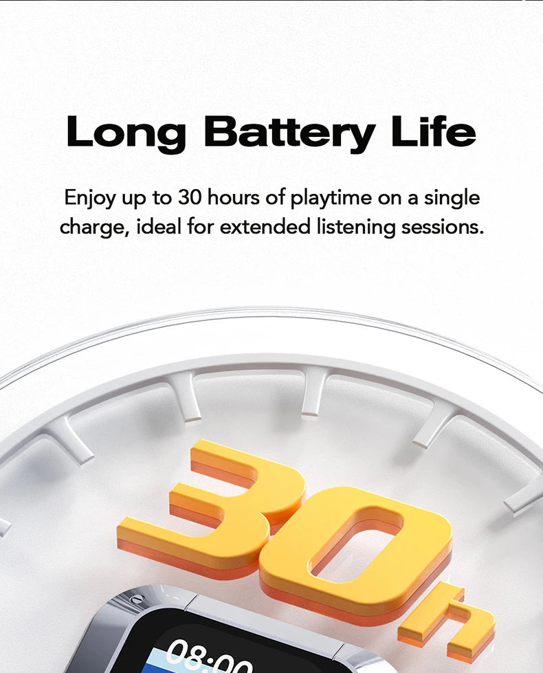 HTC NE25 Bluetooth Earphones AI Translator Earbuds Noise Lightweight Earbuds LCD Touch Screen Wireless Headphones 60h Long Life