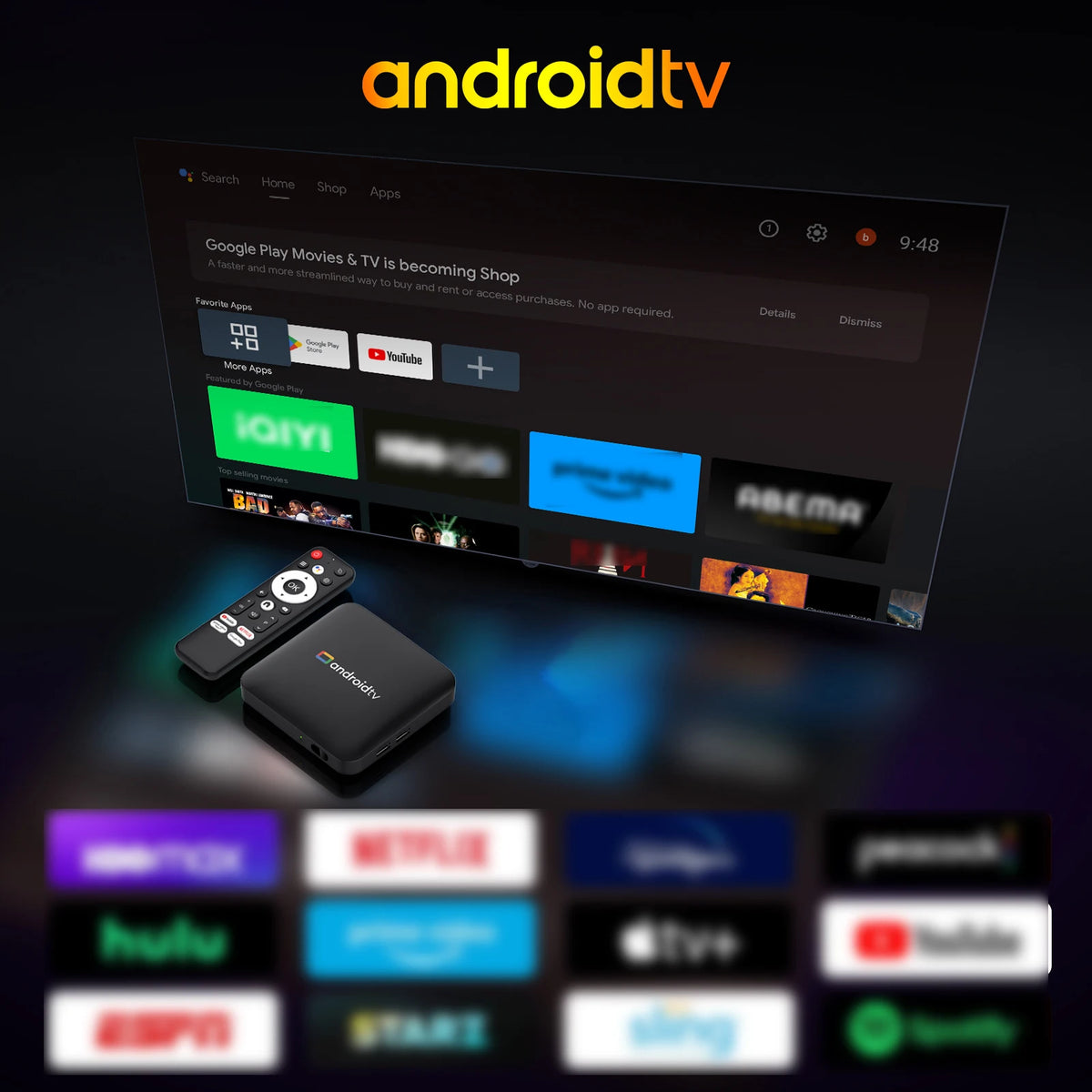 H96Max S905L3 Android TV Box 4K Smart TV Box Video Streaming TV Box 2.4G/5G WiFi Voice Assistant Home Media Player Set Top Box