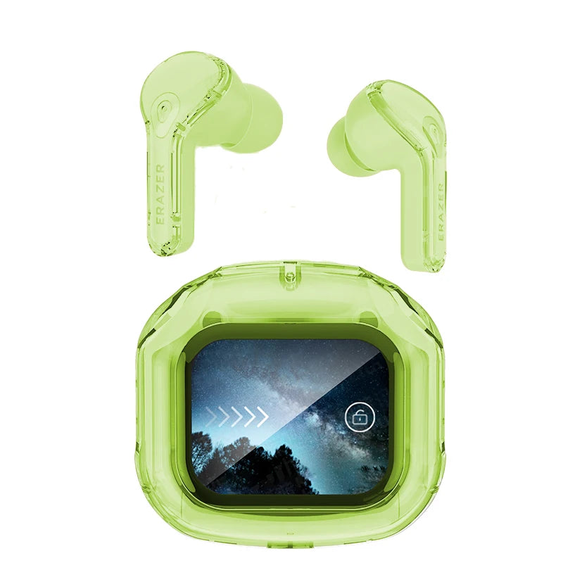 Low Latency Earphones ERAZER XP16 Wireless Earbuds AI Translation High-definition LCD Display For Music Sports Gaming Office