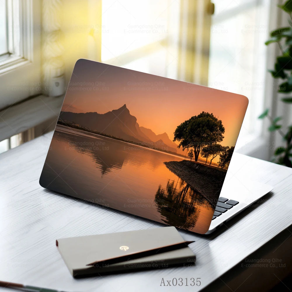 Pink Flower Laptop Stickers Self Adhesive Waterproof Anti Scratch Notebook Cover for Device Notebook MacBook Protective Skins