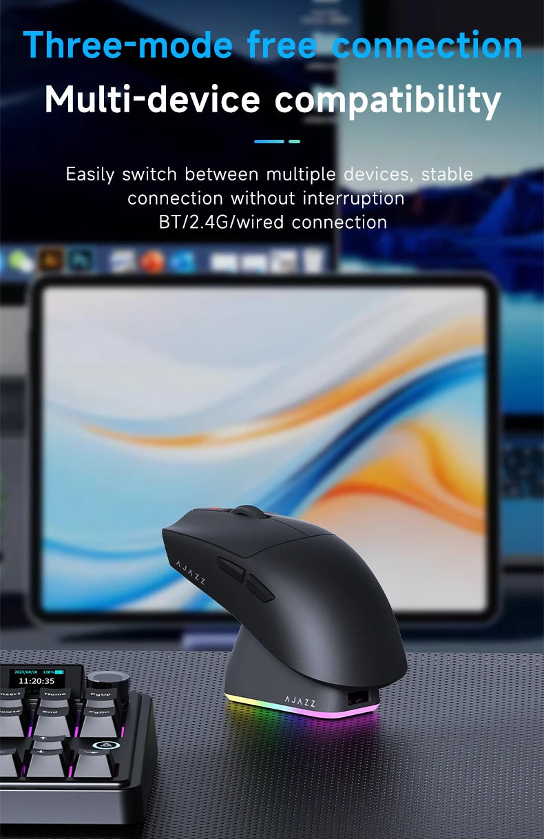 Wireless Gaming Mouse AJ139-V2/AJ139P-V3-MC with 12000DPI Max AJ139P MAX with 32000DPI Magnetic Charging Base Gaming Mouse
