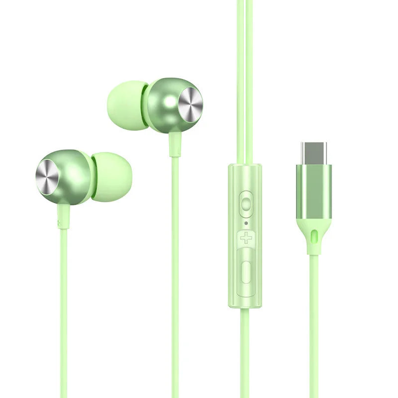 Wired Headphones For Apple iPhone 15 16 E Pro Max Plus iPad USB C In-Ear Earphones HiFi Surround Sound Music Type C Wired Earbud