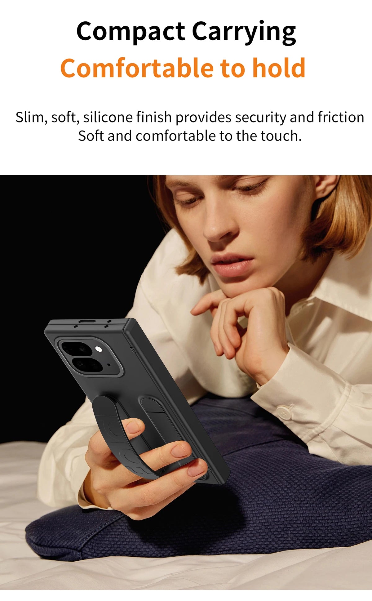 For Google Pixel 10 9 Pro Case Skin Friendly Folding Hinge with Elastic Wrist Band Screen Tempered Film Cover Pixel Fold 2 Stand
