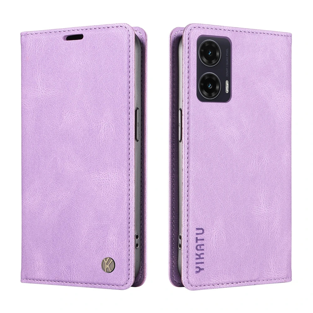 Leather Flip Case For Motorola Moto G86 G85 G84 G75 G56 G55 G54 G53 G04 G05 G14 G15 G32 G34 G35 EDGE 40 50 60 Neo Pro Fusion 5G