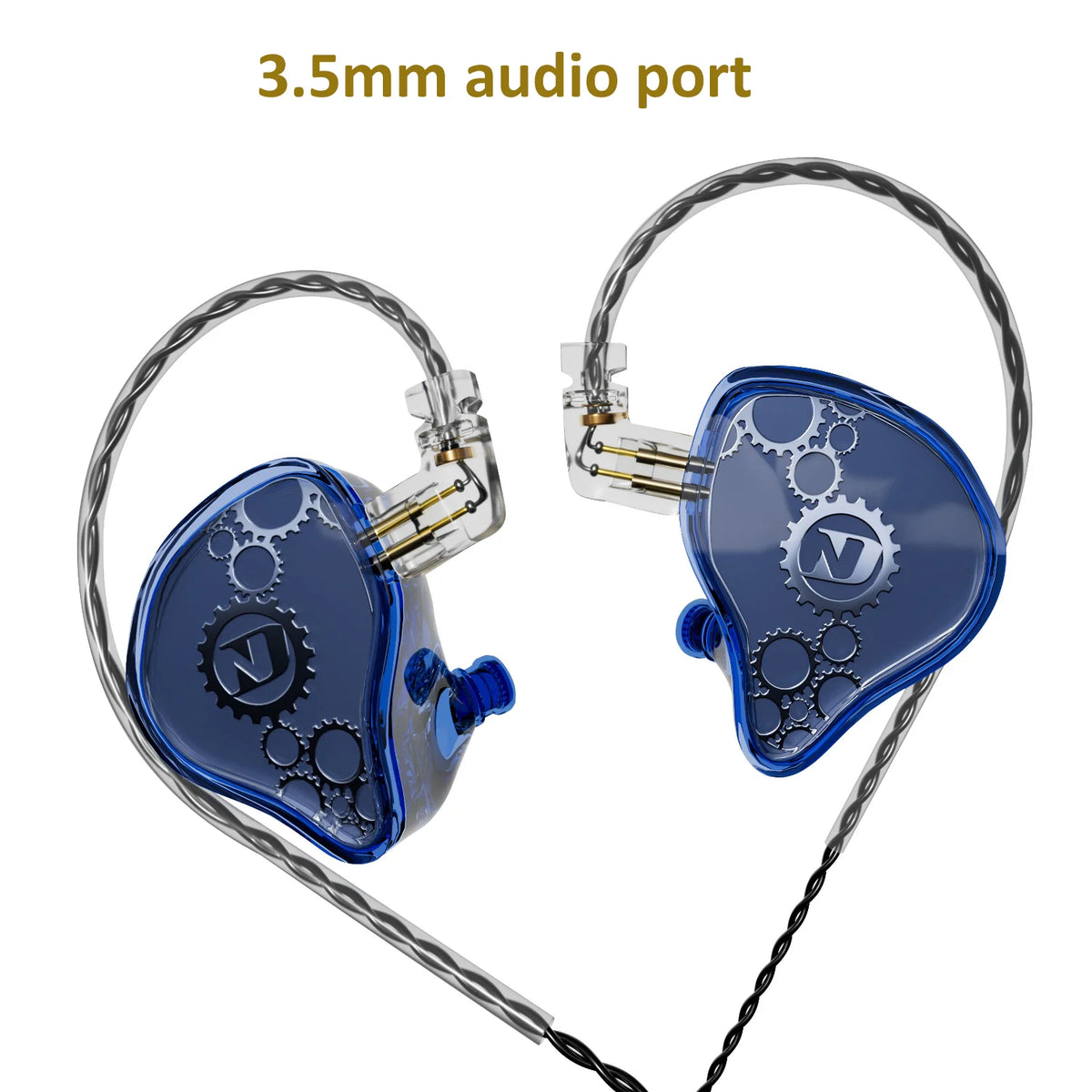 ND Venus Type C/3.5mm Wired Headphones Dynamic Drive HiFi Bass Stereo Music Earphones Noise Cancelling Game Headset For Phone PC