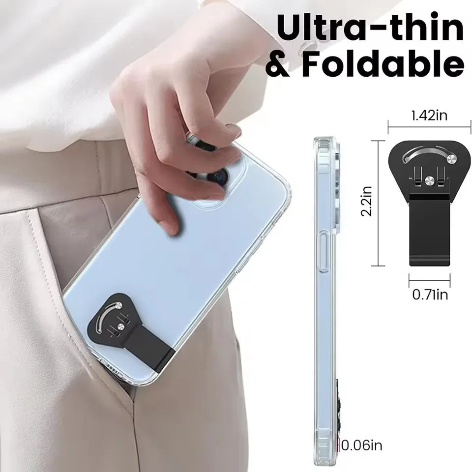 Ultra-Thin Phone Kickstand Universal 360 Degree Rotatable Cellphone Holder Stands Foldable Desktop Phone Bracket for Mi Samsung