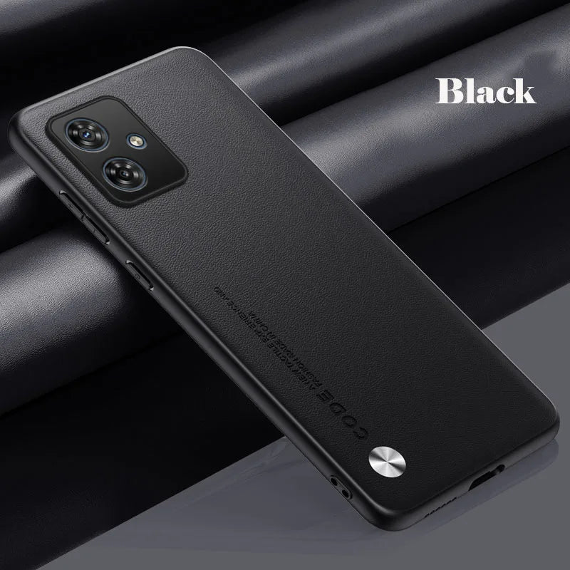 PU Leather Phone Case For Motorola G56 G86 G05 G54 G34 G24 G14 G15 G35 G45 G55 G77 Plain Skin Back Cover For Moto G54 G84 G85